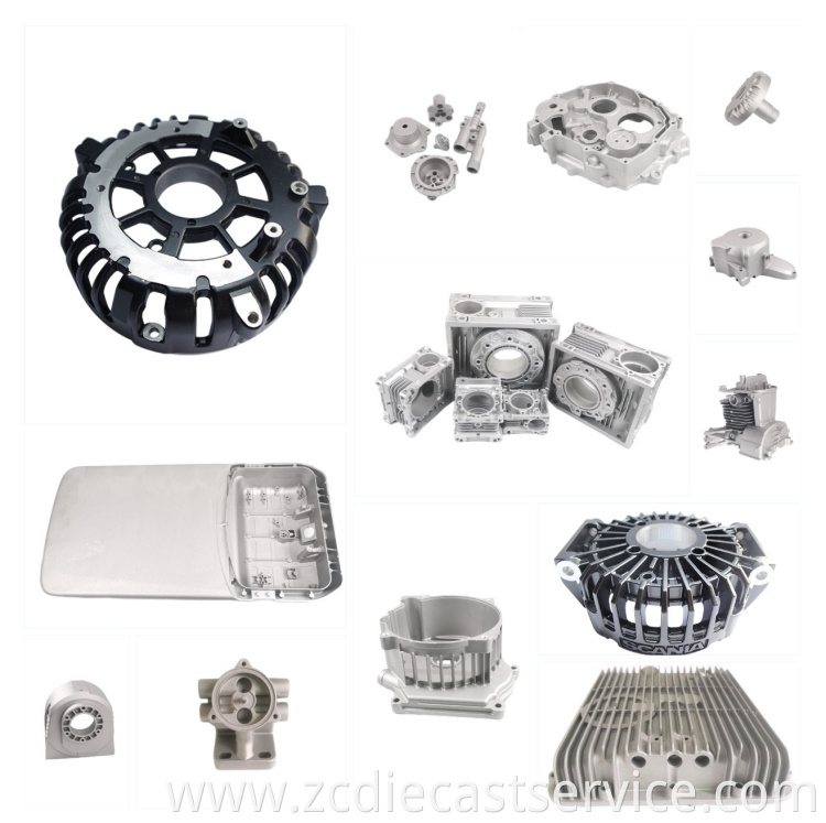 Adc-12 Die Casting Parts Anodizing Customized Processing Aluminum Uniled Street Lamps Housing